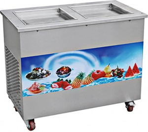 Фризер для жареного мороженого Foodatlas KCB-2F (контейнеры, стол для топпингов)